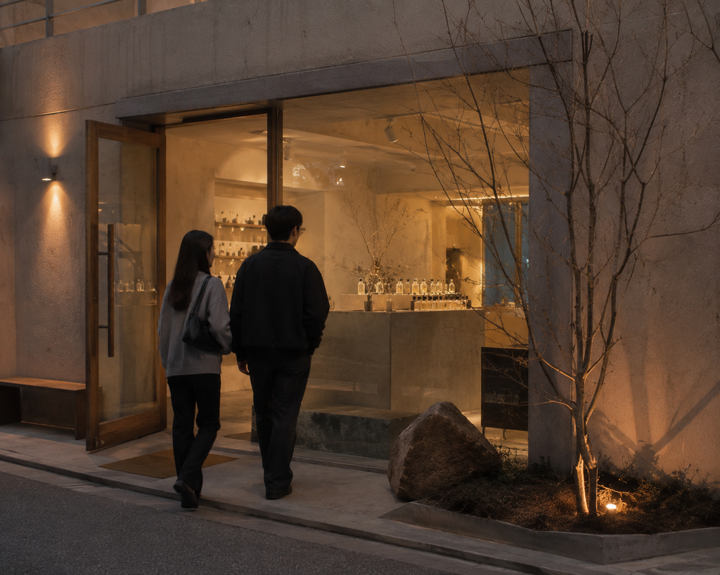 Fragrance store in Seoul's Seongsu neighbourhood